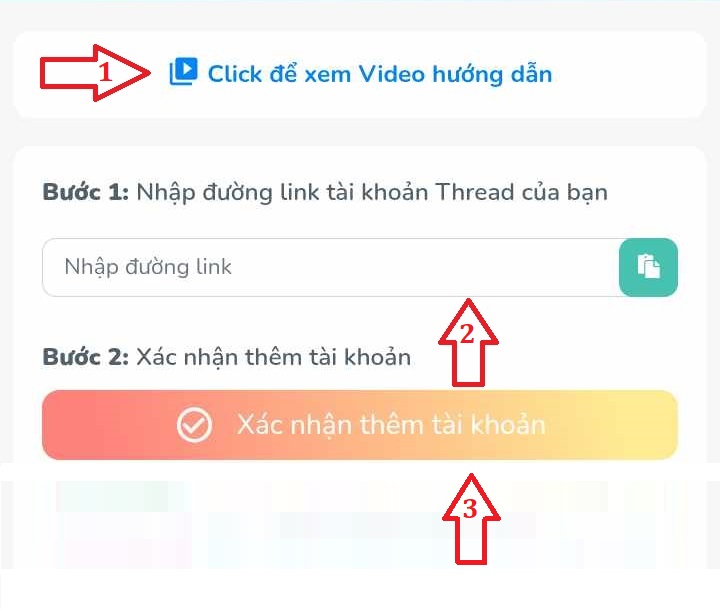 Nhap duong link trang ca nhan mang xa hoi xem video huong dan 1