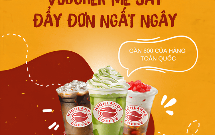 viec lam online tiep thi lien ket affiliate chia se ma uu dai Highlands coffee